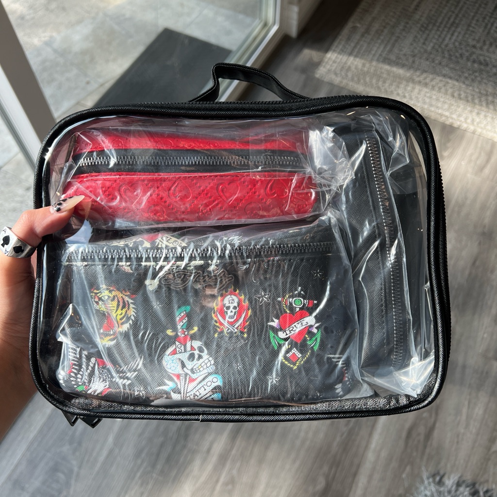 Brand New Ed Hardy Four Piece Toiletry Set